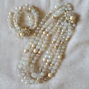 Vintage 4-strand bracelet & Necklace